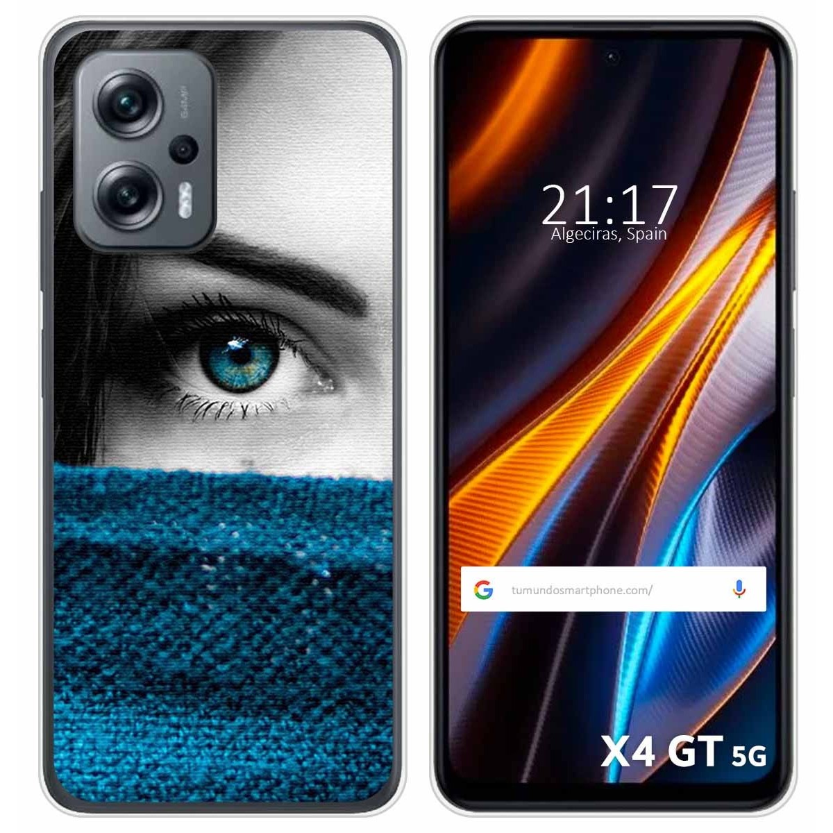 Funda Silicona para Xiaomi Poco X4 GT 5G diseño Ojo Dibujos