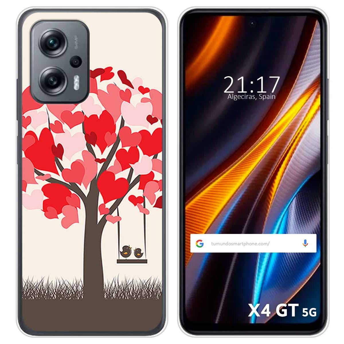 Funda Silicona para Xiaomi Poco X4 GT 5G diseño Pajaritos Dibujos