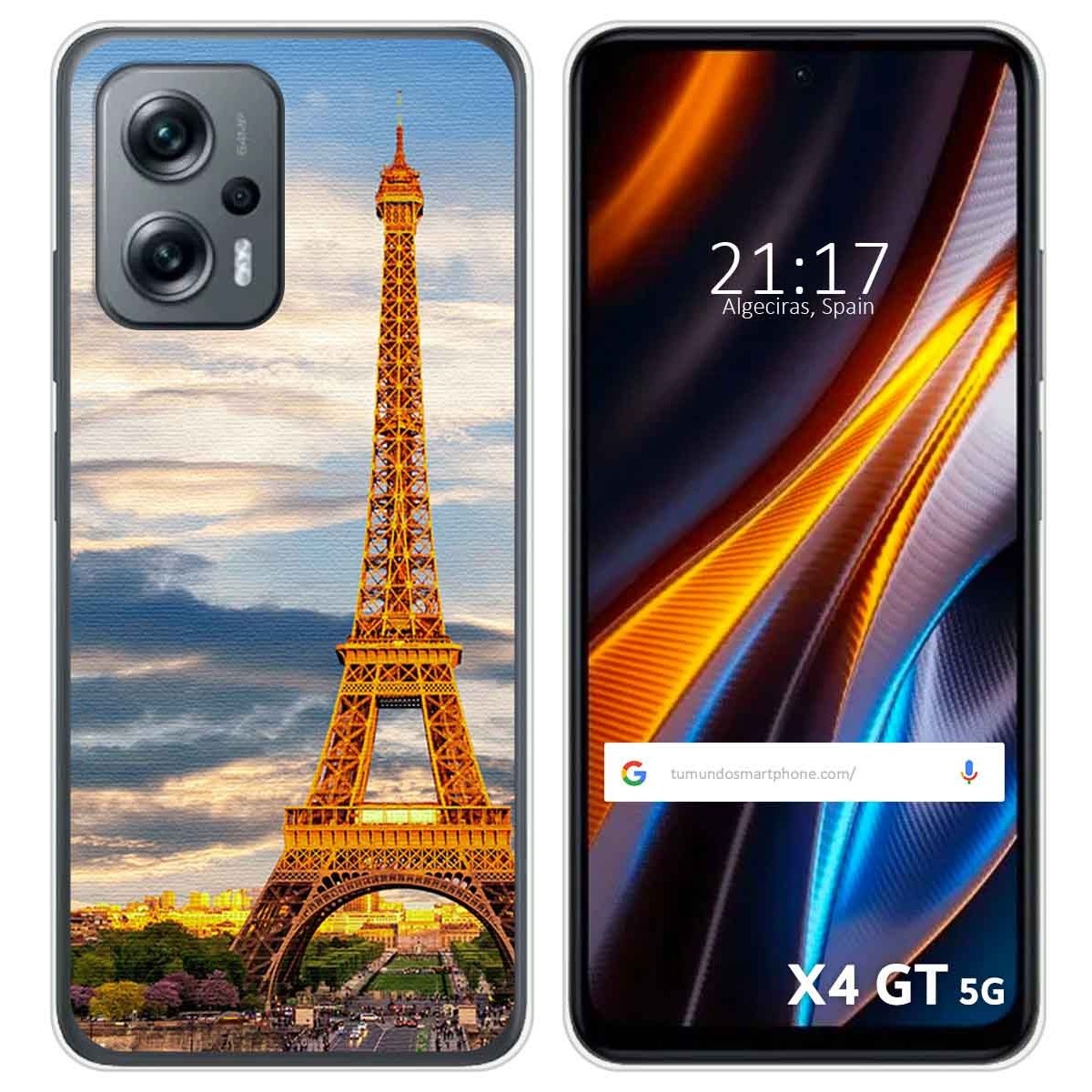 Funda Silicona para Xiaomi Poco X4 GT 5G diseño Paris Dibujos
