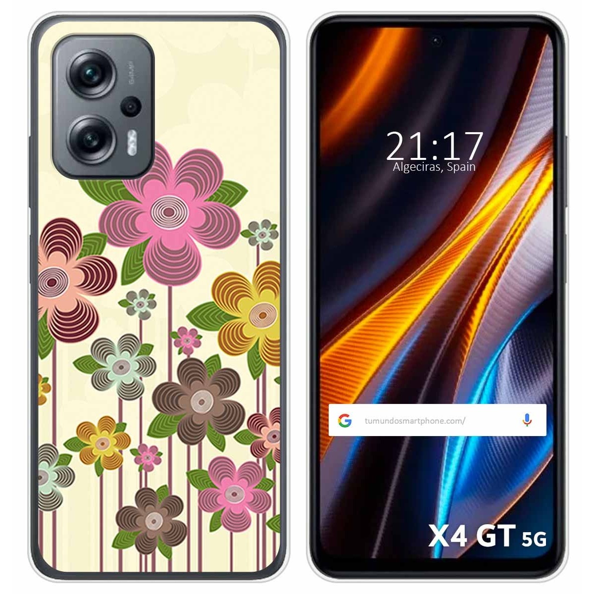 Funda Silicona para Xiaomi Poco X4 GT 5G diseño Primavera En Flor Dibujos