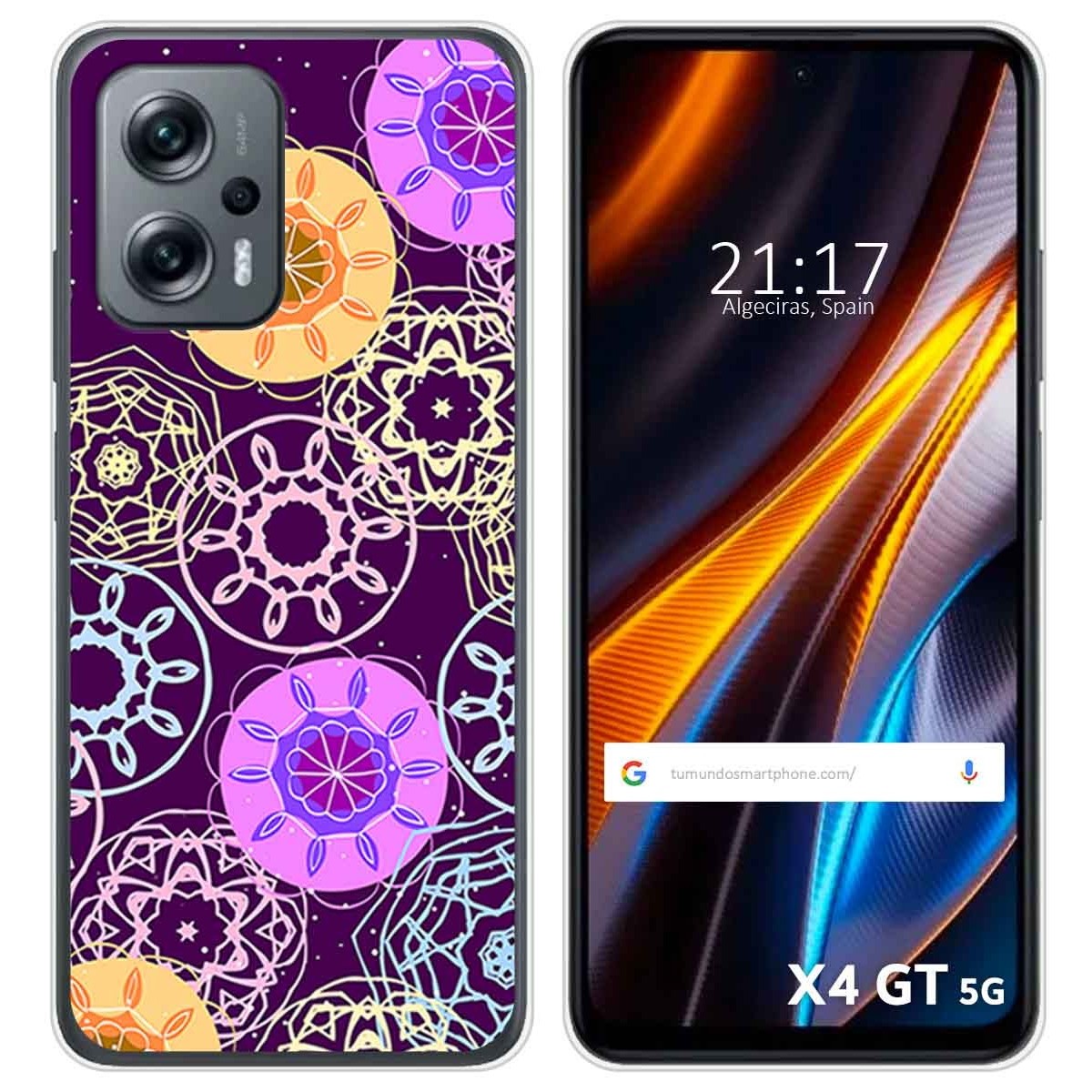Funda Silicona para Xiaomi Poco X4 GT 5G diseño Radial Dibujos