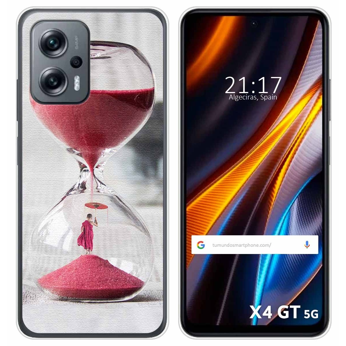 Funda Silicona para Xiaomi Poco X4 GT 5G diseño Reloj Dibujos