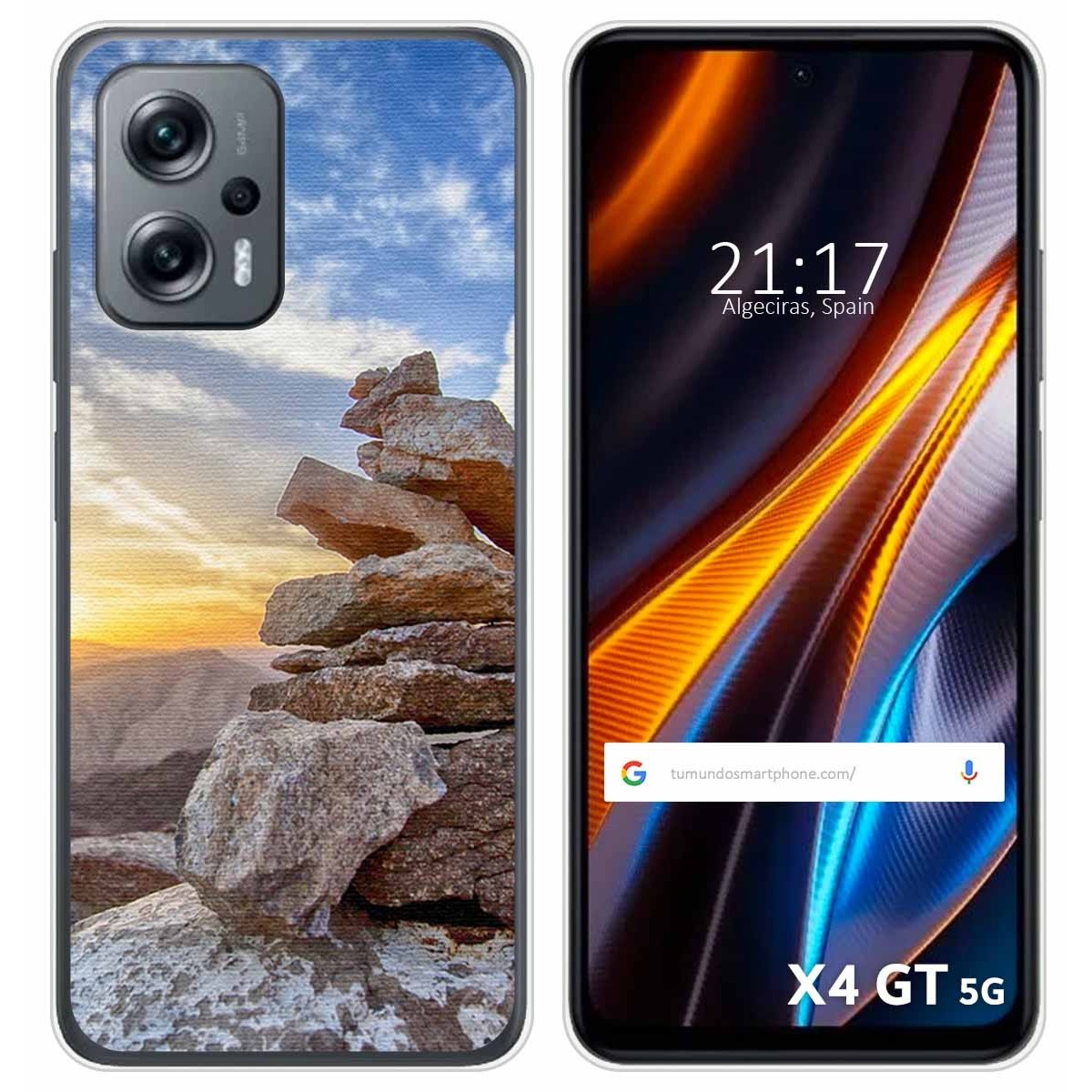 Funda Silicona para Xiaomi Poco X4 GT 5G diseño Sunset Dibujos