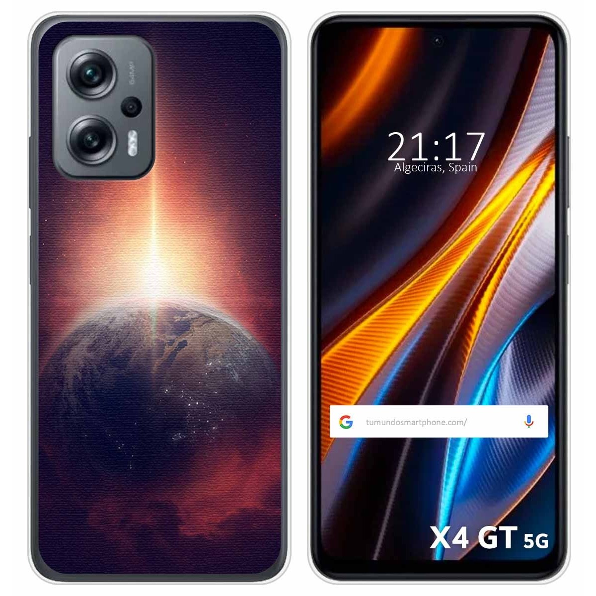 Funda Silicona para Xiaomi Poco X4 GT 5G diseño Tierra Dibujos