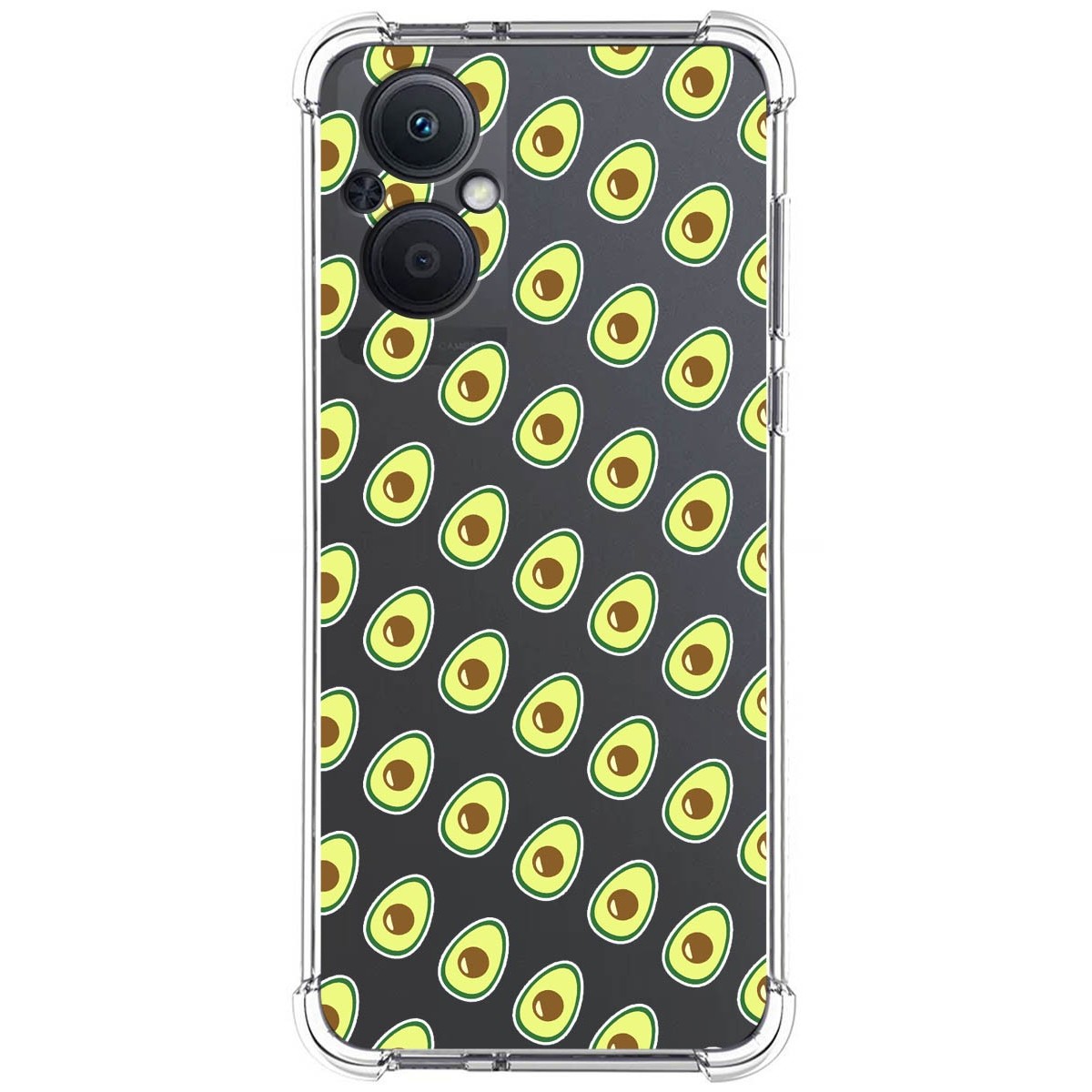 Funda Silicona Antigolpes para Oppo Reno 8 Lite 5G diseño Aguacate Dibujos