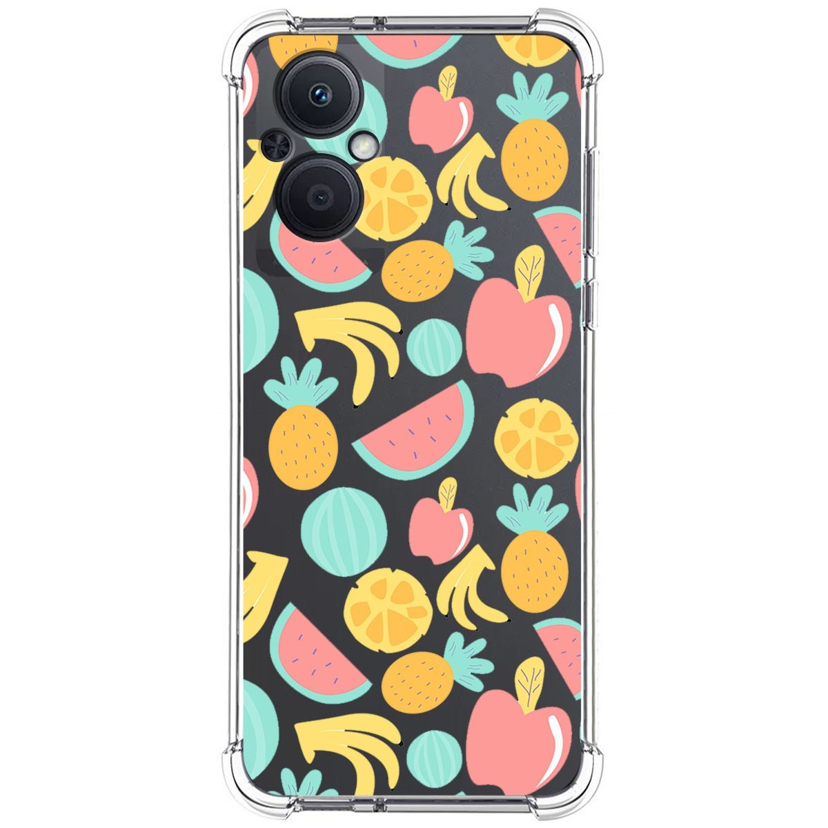 Funda Silicona Antigolpes para Oppo Reno 8 Lite 5G diseño Frutas 02 Dibujos