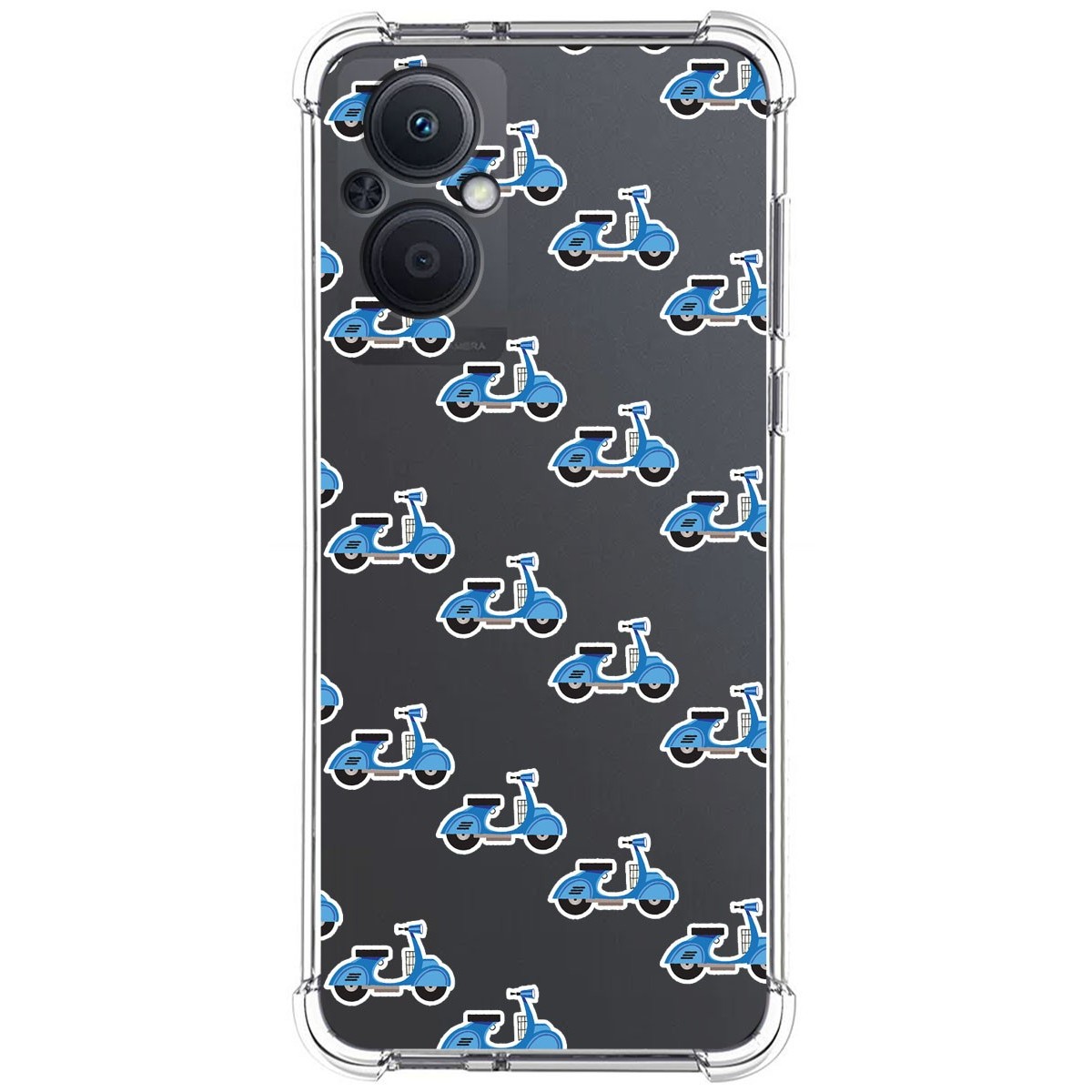 Funda Silicona Antigolpes para Oppo Reno 8 Lite 5G diseño Scooter Dibujos