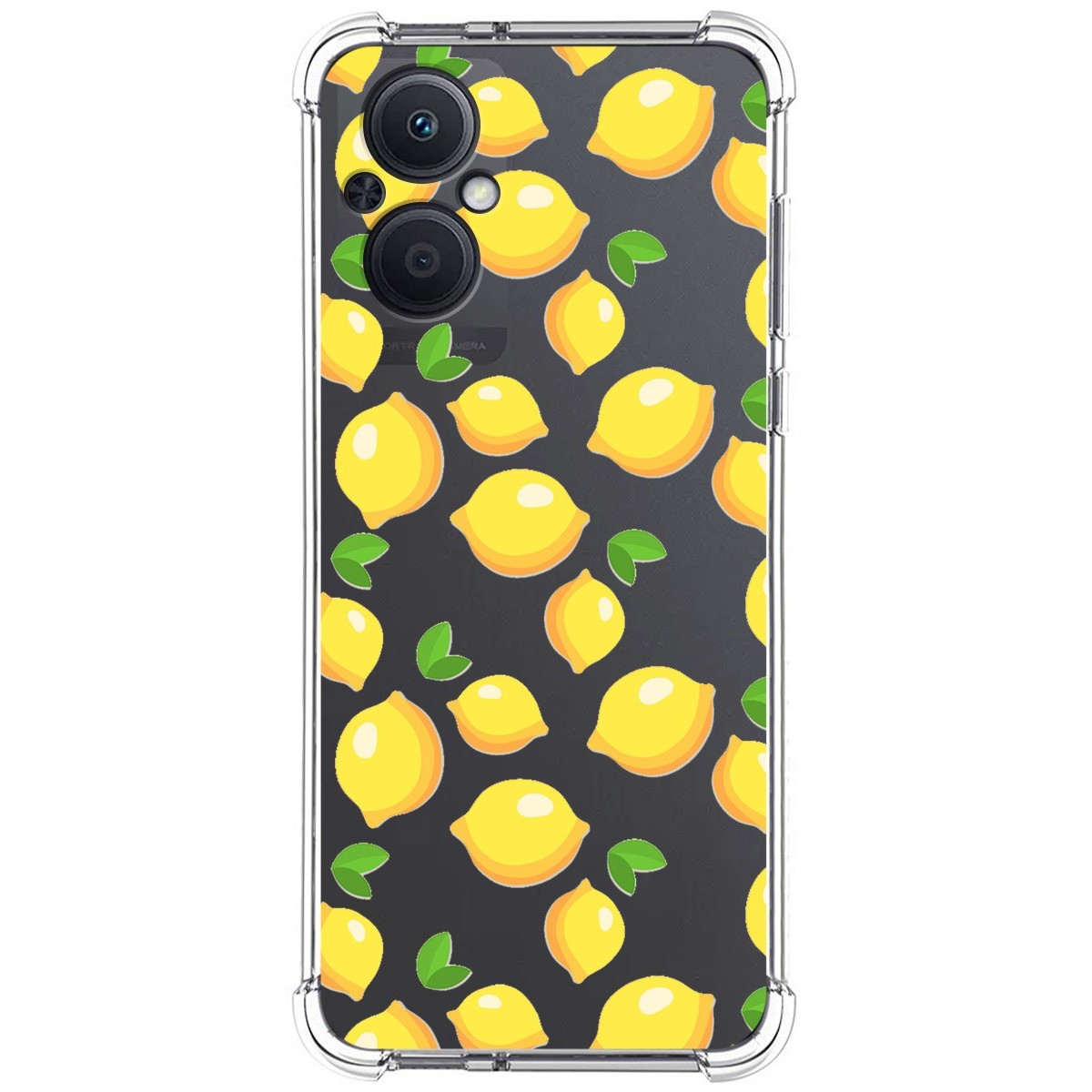 Funda Silicona Antigolpes para Oppo Reno 8 Lite 5G diseño Limones Dibujos