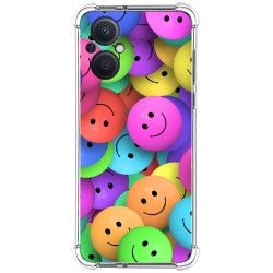 Funda Silicona Antigolpes para Oppo Reno 8 Lite 5G diseño Smile Dibujos