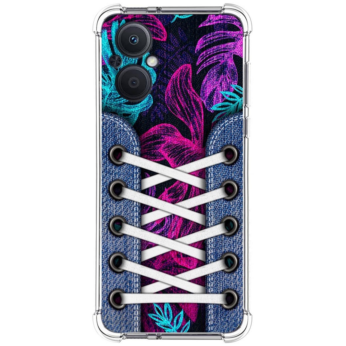 Funda Silicona Antigolpes para Oppo Reno 8 Lite 5G diseño Zapatillas 07 Dibujos