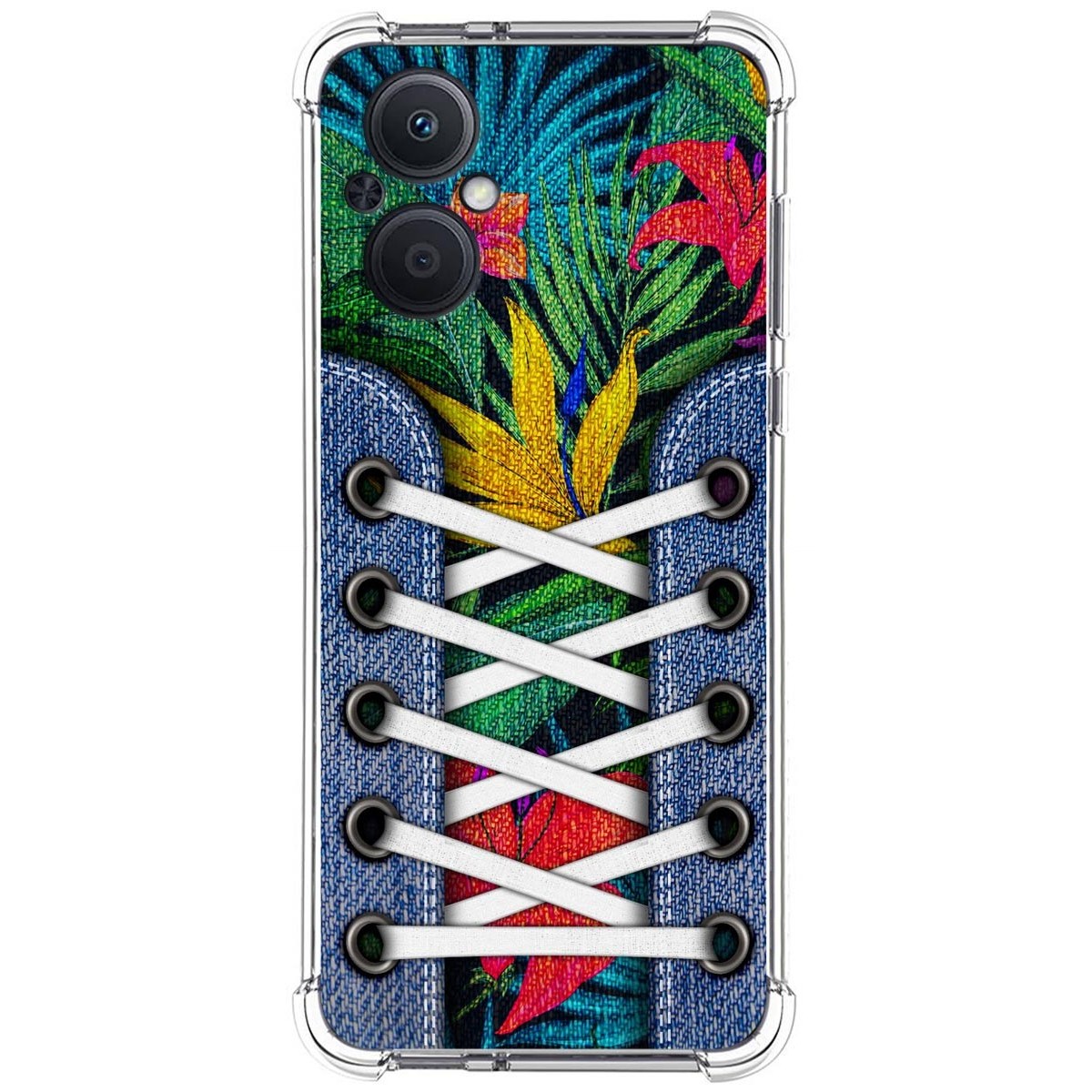 Funda Silicona Antigolpes para Oppo Reno 8 Lite 5G diseño Zapatillas 12 Dibujos