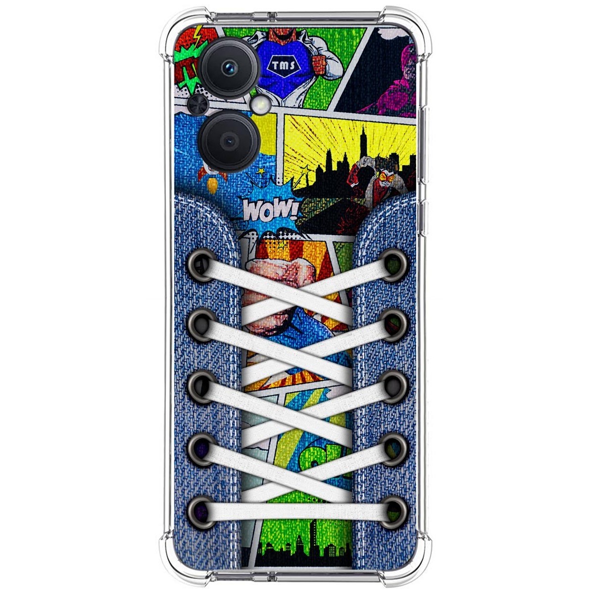 Funda Silicona Antigolpes para Oppo Reno 8 Lite 5G diseño Zapatillas 14 Dibujos