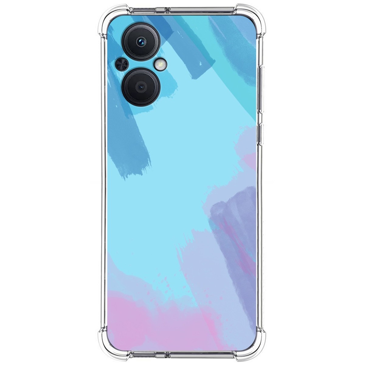 Funda Silicona Antigolpes para Oppo Reno 8 Lite 5G diseño Acuarela 10 Dibujos