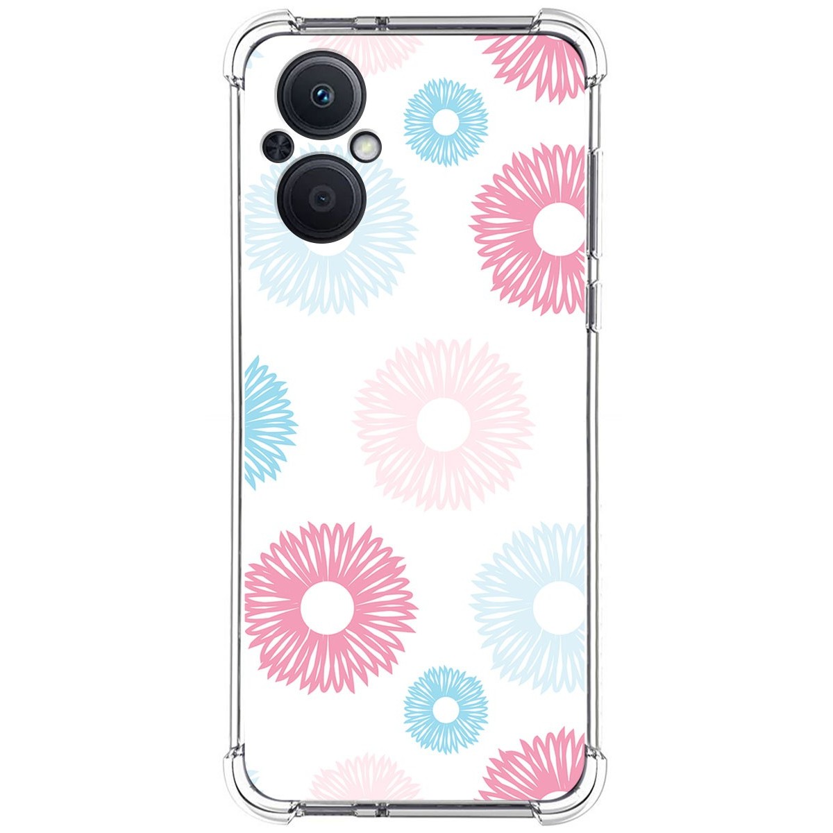Funda Silicona Antigolpes para Oppo Reno 8 Lite 5G diseño Flores 06 Dibujos