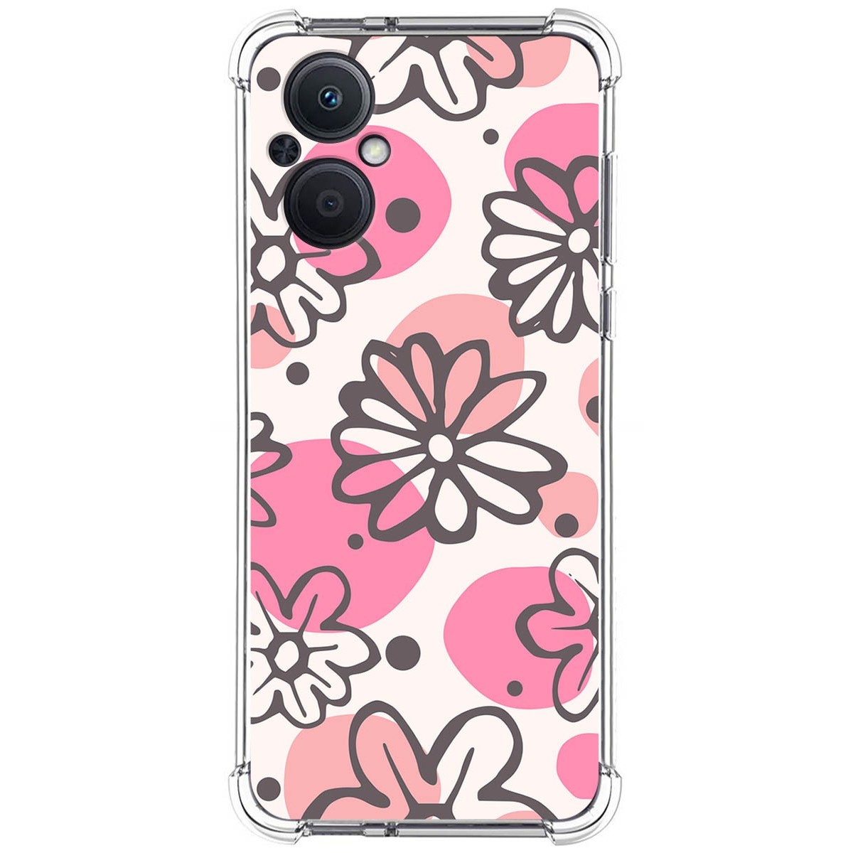 Funda Silicona Antigolpes para Oppo Reno 8 Lite 5G diseño Flores 09 Dibujos