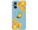 Funda Silicona Líquida Azul para Oppo Reno 8 Lite 5G diseño Abeja Dibujos