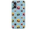 Funda Silicona Líquida Azul para Oppo Reno 8 Lite 5G diseño Catrina Dibujos