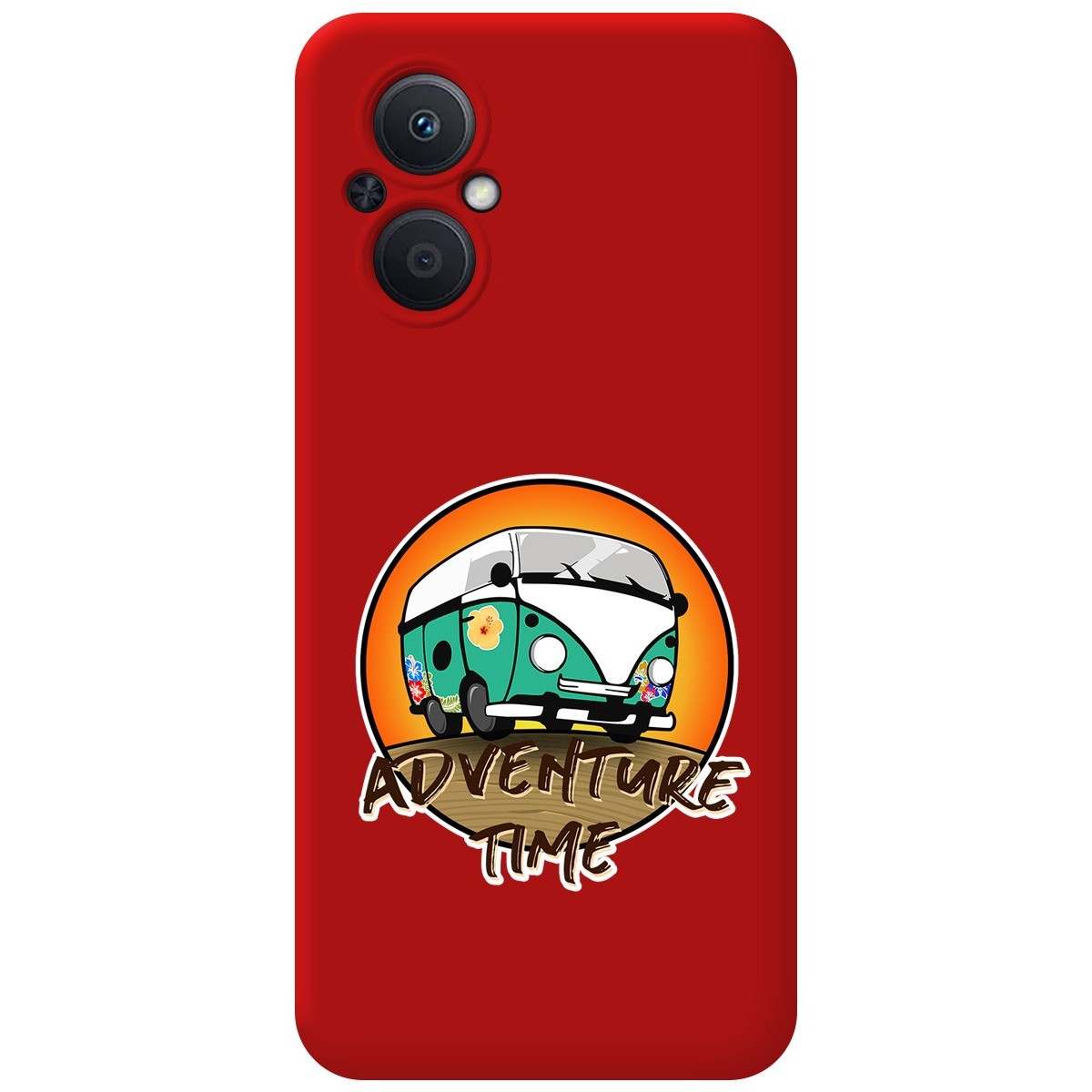 Funda Silicona Líquida Roja para Oppo Reno 8 Lite 5G diseño Adventure Time Dibujos