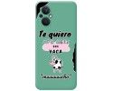 Funda Silicona Líquida Verde para Oppo Reno 8 Lite 5G diseño Vaca Dibujos