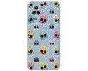 Funda Silicona Líquida Azul para Xiaomi Poco F4 5G diseño Catrina Dibujos