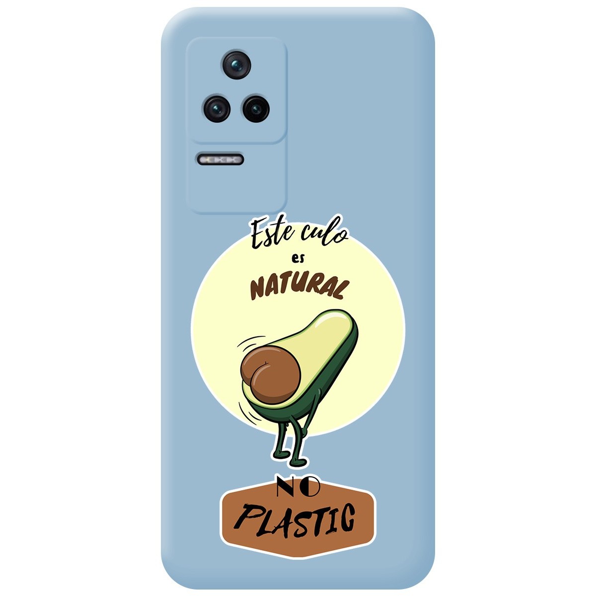Funda Silicona Líquida Azul para Xiaomi Poco F4 5G diseño Culo Natural Dibujos