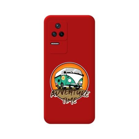 Funda Silicona Líquida Roja para Xiaomi Poco F4 5G diseño Adventure Time Dibujos