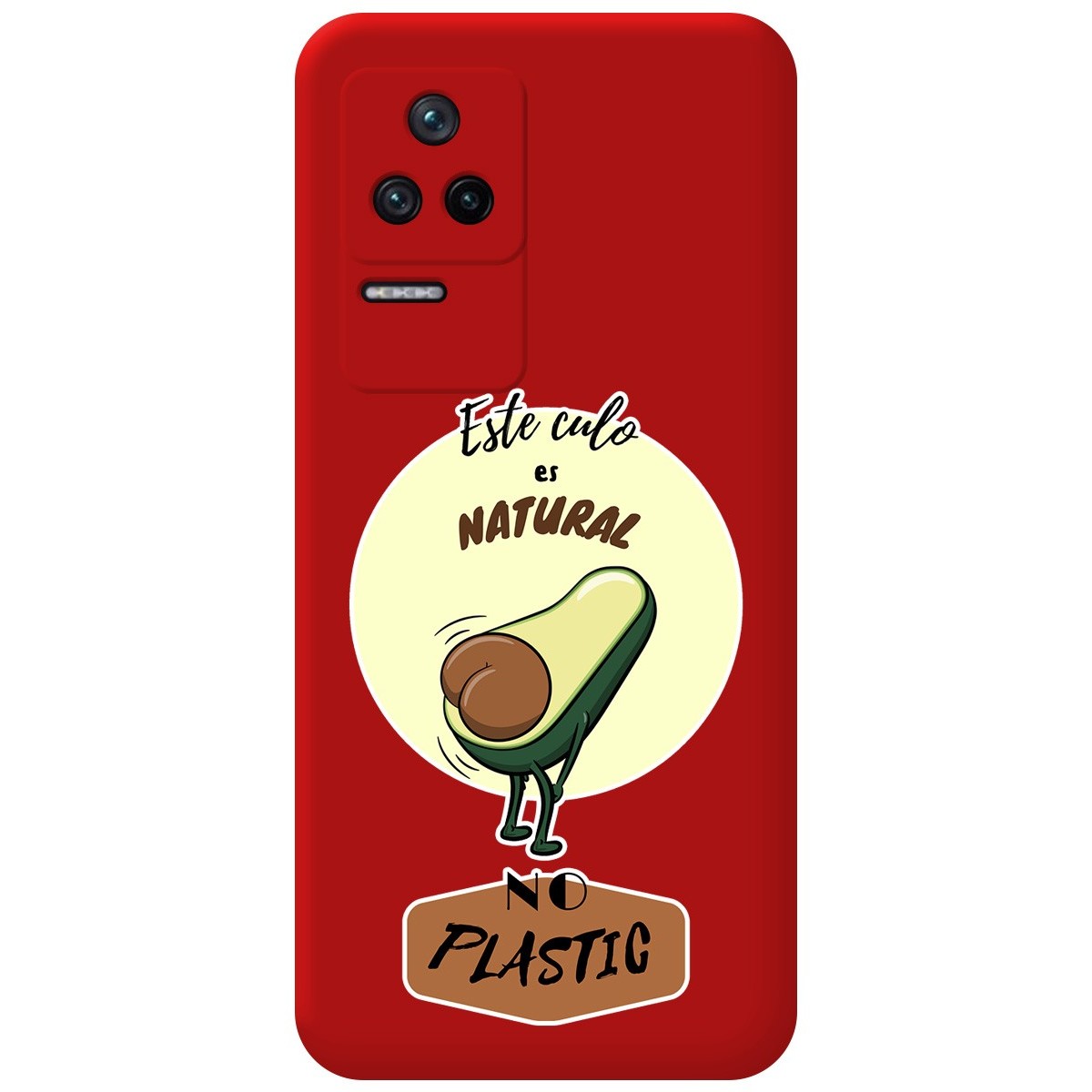 Funda Silicona Líquida Roja para Xiaomi Poco F4 5G diseño Culo Natural Dibujos