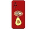 Funda Silicona Líquida Roja para Xiaomi Poco F4 5G diseño Vegan Life Dibujos