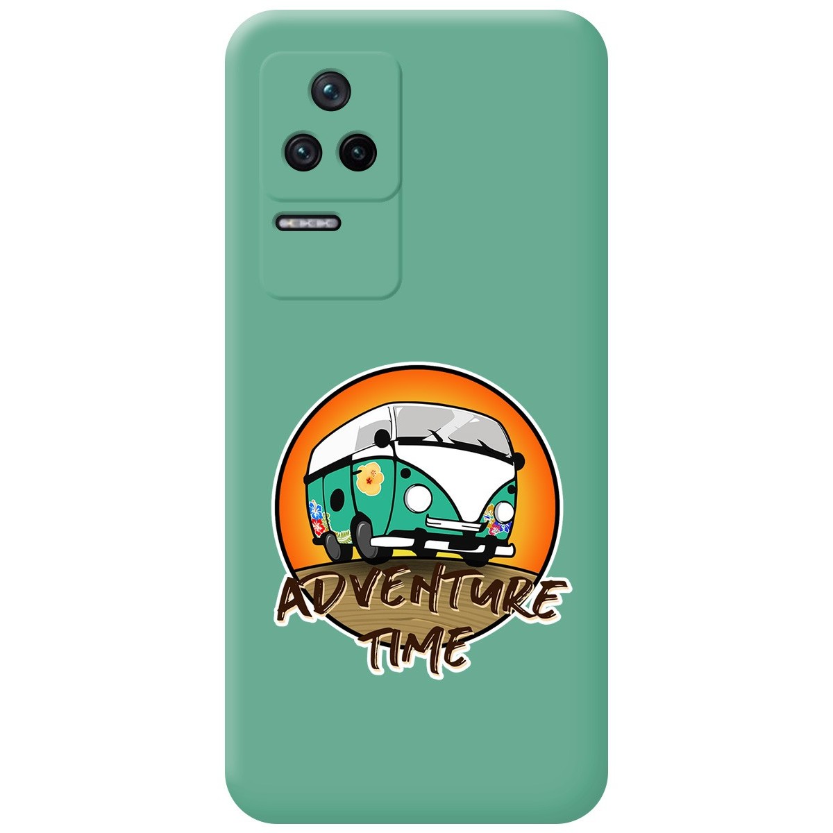 Funda Silicona Líquida Verde para Xiaomi Poco F4 5G diseño Adventure Time Dibujos