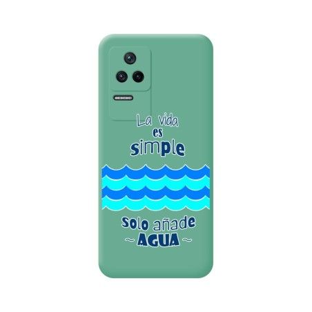 Funda Silicona Líquida Verde para Xiaomi Poco F4 5G diseño Agua Dibujos