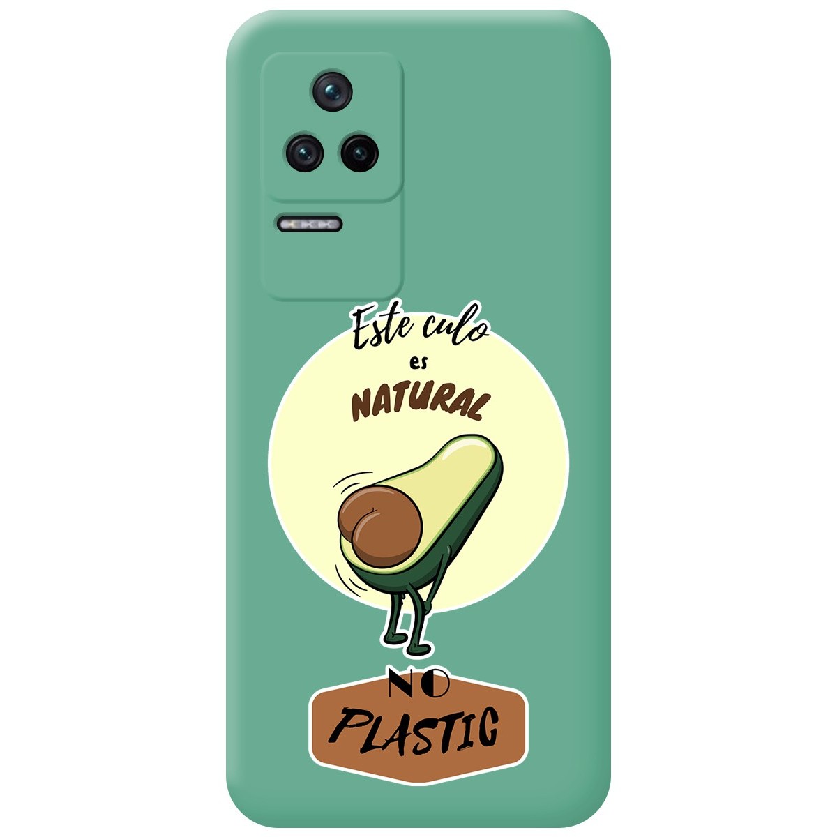Funda Silicona Líquida Verde para Xiaomi Poco F4 5G diseño Culo Natural Dibujos