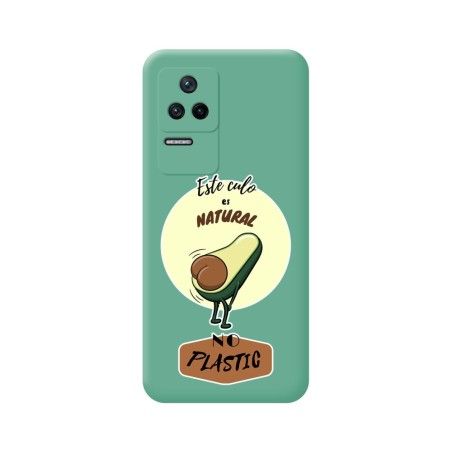 Funda Silicona Líquida Verde para Xiaomi Poco F4 5G diseño Culo Natural Dibujos