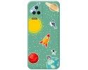 Funda Silicona Líquida Verde para Xiaomi Poco F4 5G diseño Espacio Dibujos
