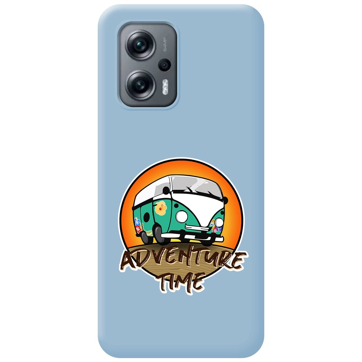 Funda Silicona Líquida Azul para Xiaomi Poco X4 GT 5G diseño Adventure Time Dibujos