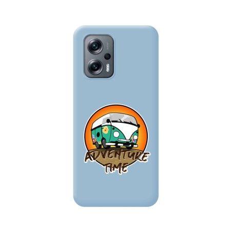Funda Silicona Líquida Azul para Xiaomi Poco X4 GT 5G diseño Adventure Time Dibujos