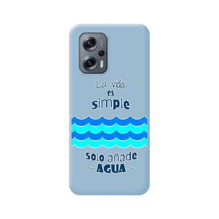 Funda Silicona Líquida Azul para Xiaomi Poco X4 GT 5G diseño Agua Dibujos