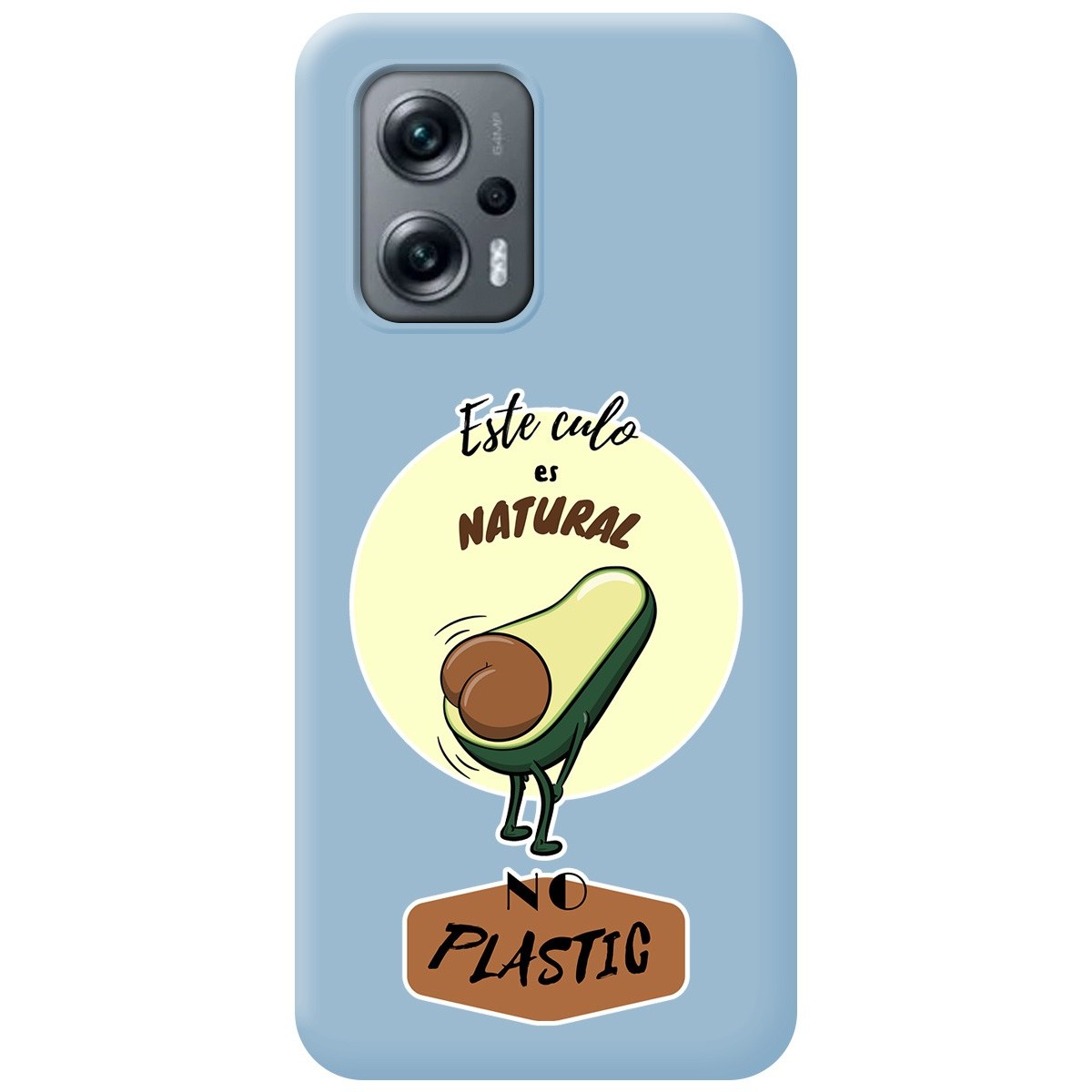 Funda Silicona Líquida Azul para Xiaomi Poco X4 GT 5G diseño Culo Natural Dibujos
