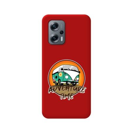 Funda Silicona Líquida Roja para Xiaomi Poco X4 GT 5G diseño Adventure Time Dibujos
