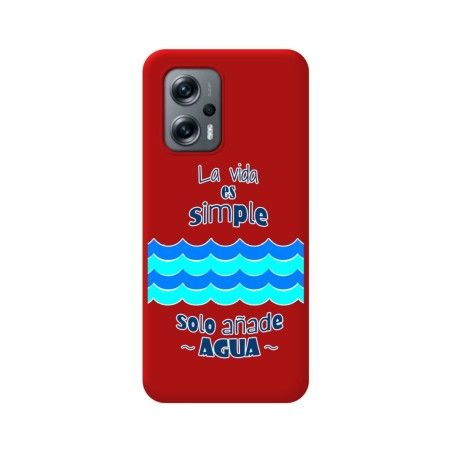 Funda Silicona Líquida Roja para Xiaomi Poco X4 GT 5G diseño Agua Dibujos