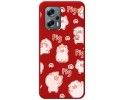 Funda Silicona Líquida Roja para Xiaomi Poco X4 GT 5G diseño Cerdos Dibujos