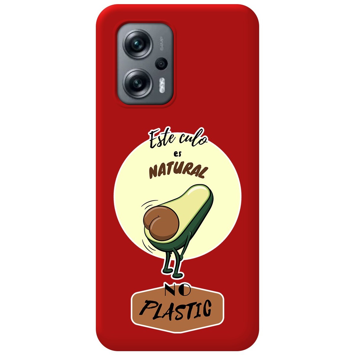 Funda Silicona Líquida Roja para Xiaomi Poco X4 GT 5G diseño Culo Natural Dibujos