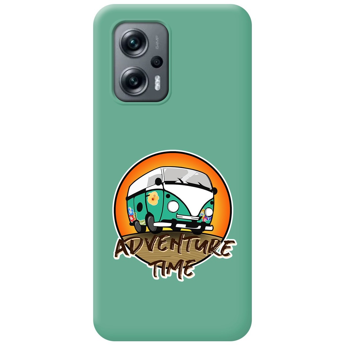 Funda Silicona Líquida Verde para Xiaomi Poco X4 GT 5G diseño Adventure Time Dibujos