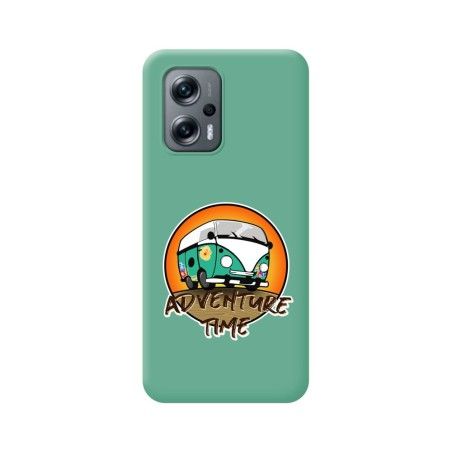 Funda Silicona Líquida Verde para Xiaomi Poco X4 GT 5G diseño Adventure Time Dibujos