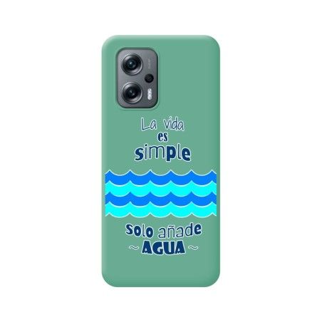 Funda Silicona Líquida Verde para Xiaomi Poco X4 GT 5G diseño Agua Dibujos