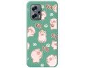 Funda Silicona Líquida Verde para Xiaomi Poco X4 GT 5G diseño Cerdos Dibujos