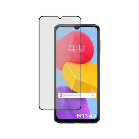Protector Cristal Templado Completo 5D Full Glue Negro para Samsung Galaxy M13 4G Vidrio