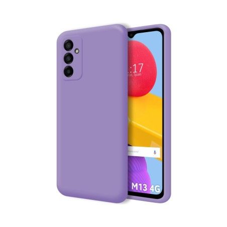 Funda Silicona Líquida Ultra Suave para Samsung Galaxy M13 4G Color Morada