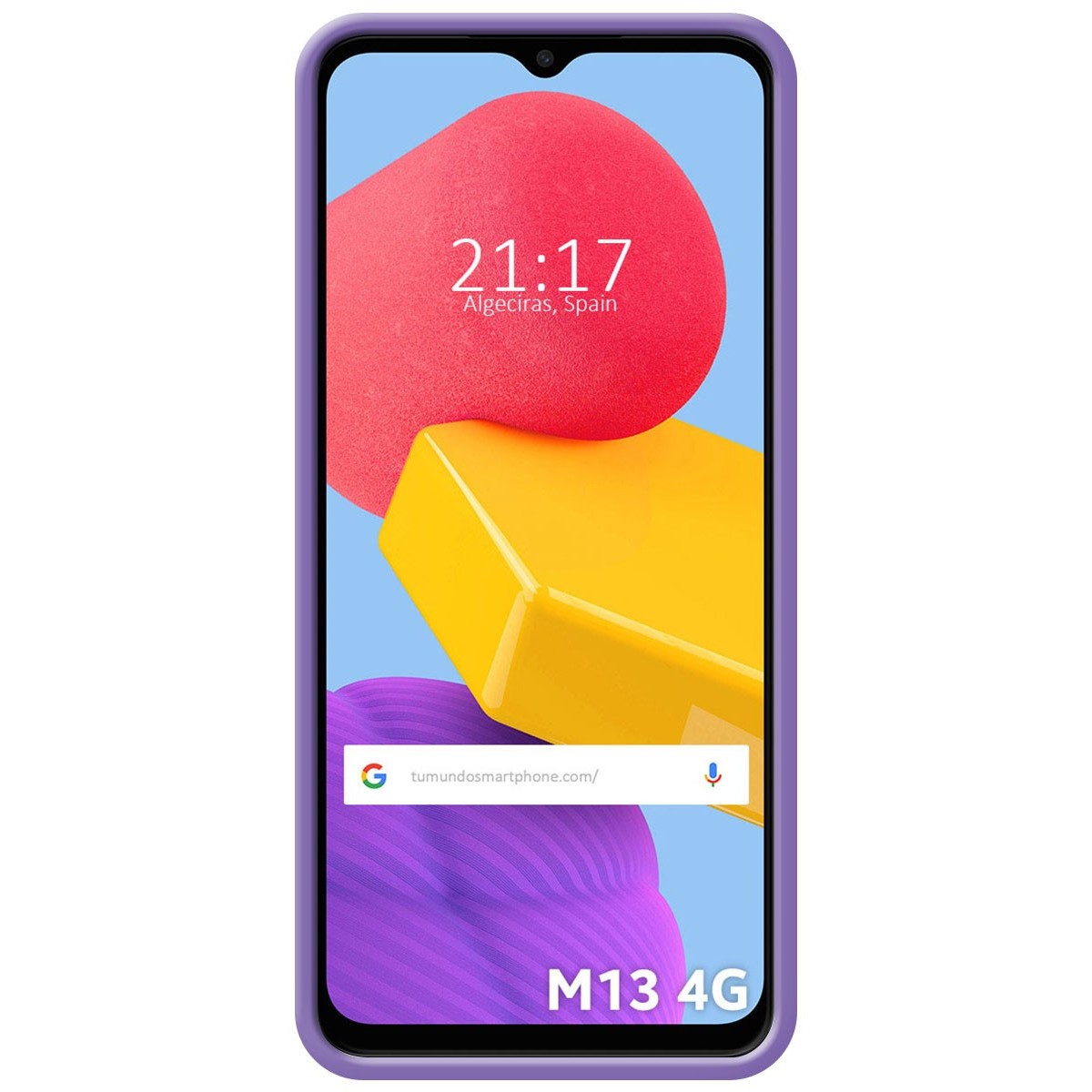 Funda Silicona Líquida Ultra Suave para Samsung Galaxy M13 4G Color Morada