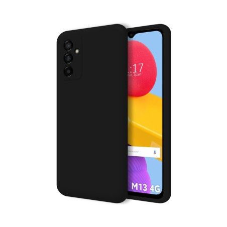 Funda Silicona Líquida Ultra Suave para Samsung Galaxy M13 4G Color Negra