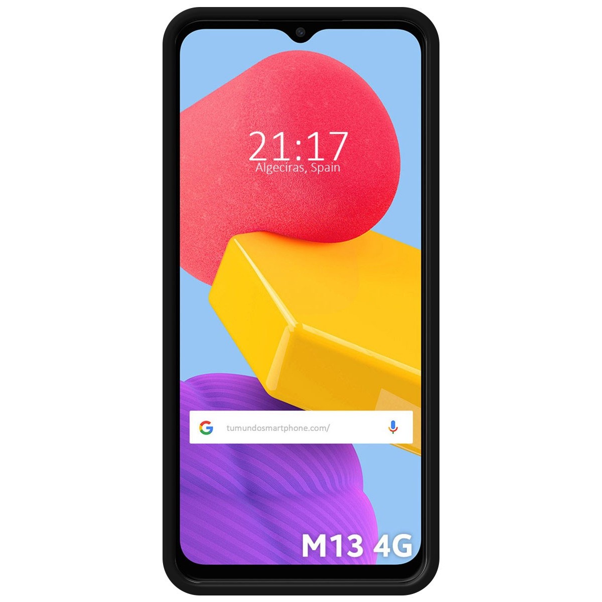 Funda Silicona Líquida Ultra Suave para Samsung Galaxy M13 4G Color Negra